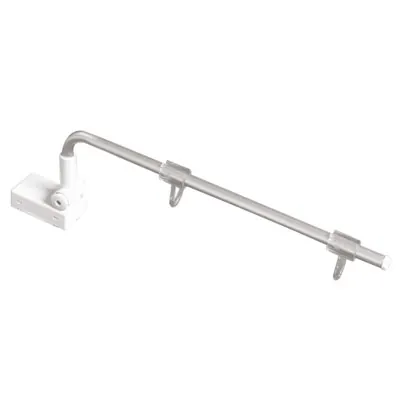 Potence articulée Multimag sur base magnétique avec crochets, anneaux et orientable 0-180° 322 mm - Gris/Blanc - Stop-rayon