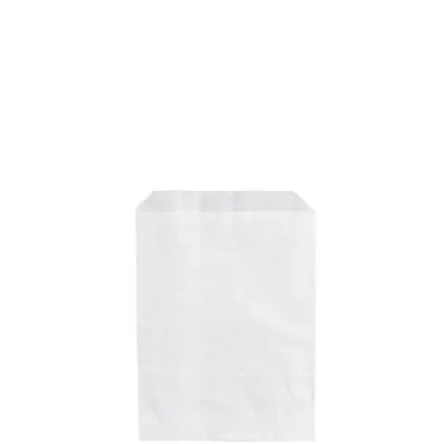 Sachet papier kraft blanc 12 x 13,5 cm - Sachet plat - Lot de 500 - Sachets papier blanc
