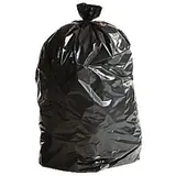 Sac poubelle 130 litres PEBD avec lien à nouer - Sac poubelle professionnel - Noir - Carton de 100 - Sacs poubelle professionnels