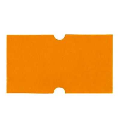 Étiquette orange fluo 21 x 12 mm adhésive pour étiqueteuse - 10 rouleaux de 1000 - Étiquettes pour étiqueteuses