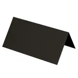 Étiquette chevalet neutre carton 190 g/m² 80 x 80 mm - Noir - Paquet de 50 - Étiquettes chevalets