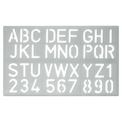 Trace-lettres majuscules  - Mètres ruban, Règles plates, Traces-lettres