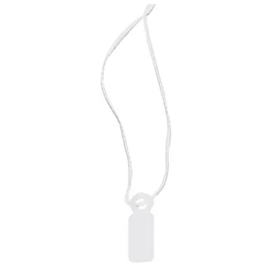 Étiquette américaine avec fil 7 x 19 mm Apli – Étiquette bijouterie - Blanc - Boîte de 1000 - Étiquettes bijoux