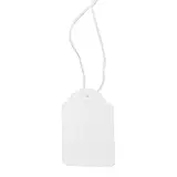 Étiquette américaine avec fil 36 x 53 mm Apli – Étiquette bijouterie - Blanc - Boîte de 500
