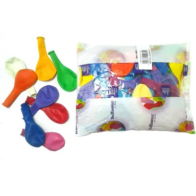 Ballons multicolores en latex ø 24 cm, coloris assortis, paquet de 100 - Ballons et Accessoires de fête