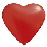 Ballon Coeur rouge ø 25 cm - Ballon Saint Valentin - Lot de 100 - Décors Vitrine St Valentin