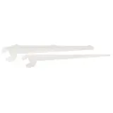 Consoles inclinables pour tablettes bois ou verre pas de 50 mm - Ligne Store blanc pas de 50 mm