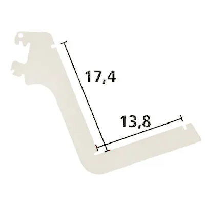 Console pour tablette magazines - Ligne Store blanc pas de 50 mm-2
