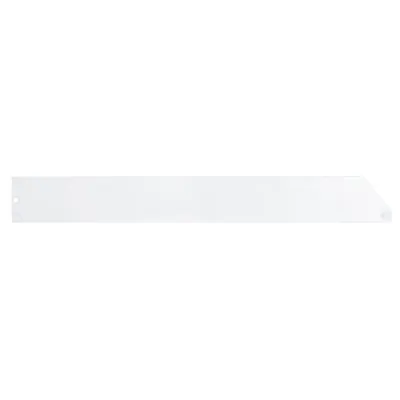 Séparateur pour tablette métallique 47 x 5,5 cm - Séparateur rayonnage - Diviseur tôle - Blanc - Ligne Store blanc pas de 25 mm