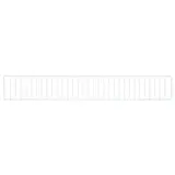 Frontale grille - Ligne Store blanc pas de 25 mm