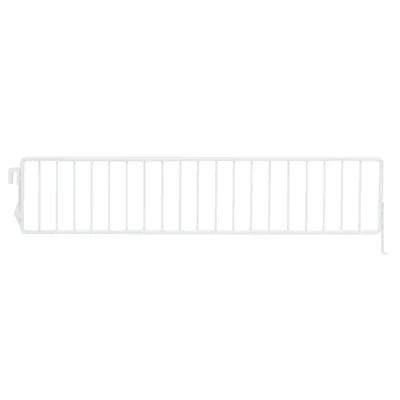 Séparateur grille pour tablette métallique 47 x 9,5 cm - Séparateur rayonnage - Diviseur grille - Blanc - Ligne Store blanc pas de 25 mm