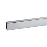 Barre de charge L 99 cm section 30 x 15 mm métal - Barre de charge pour gondole magasin - Chrome - Barres de charge