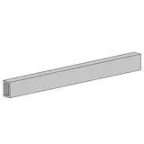 Barre de charge L 132 cm section 30 x 15 mm zinc - Barre de charge pour gondole magasin - Barres de charge