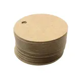 Étiquette ronde à trou kraft brun diamètre 4 cm – Paquet de 500 - Étiquettes à trou