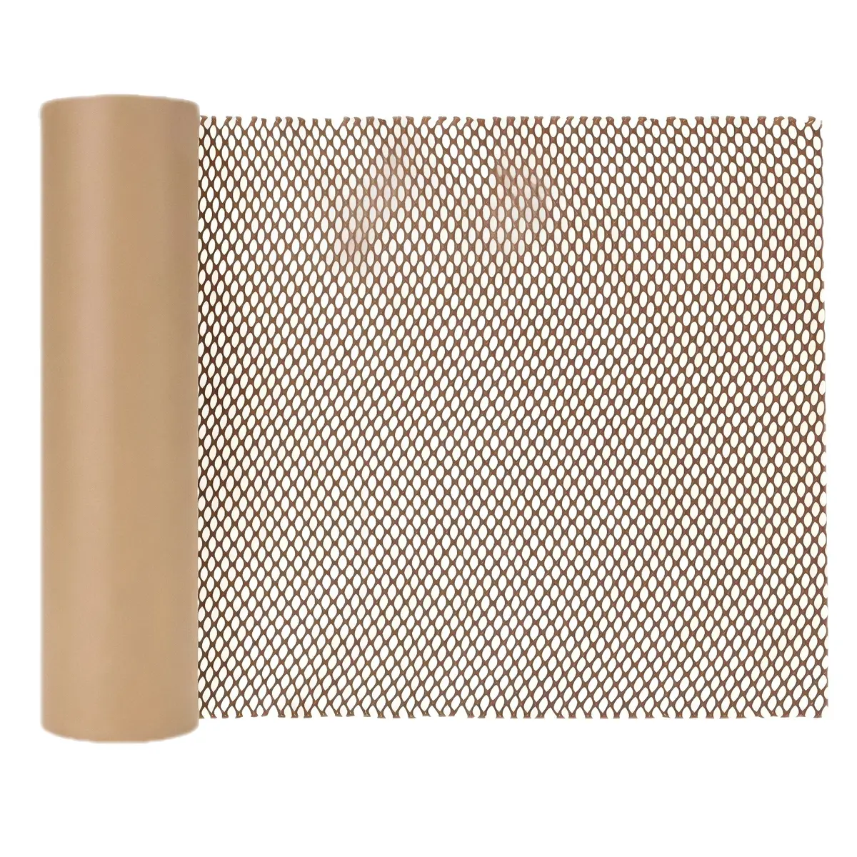 Papier de calage alvéolé Nid d'abeille brun, 50 cm x 30 m - Kraft, carton ondulé
