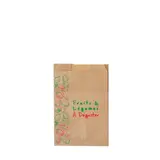 Sac fruits et légumes kraft brun 500g 14 x 9 x 21 cm - Sac papier primeur - Lot de 1000 - Sacs fruits et légumes