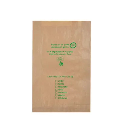 Sac fruits et légumes kraft brun 2kg 20 x 6 x 31 cm - Sac papier primeur - Lot de 1000 - Sacs fruits et légumes-2