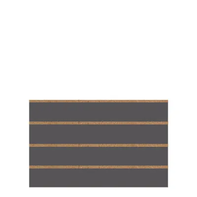Panneau rainuré Gris anthracite, entraxe 15 cm - Ligne Memphis