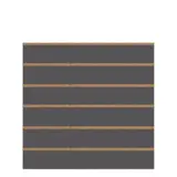 Panneau rainuré Gris anthracite, entraxe 15 cm - Ligne Memphis