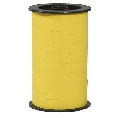 Bolduc mat jaune 10 mm x 250 m polypropylène – Ruban cadeau jaune - Gamme Dune - Bolducs unis