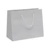 Sac pelliculé blanc mat poignées cordelette 13,7 x 6,2 x 11 cm 157g – Paquet de 20 - Sacs cadeaux Saint-Valentin, Pochettes cadeaux Saint-Valentin