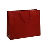 Sacs pelliculés à l'italienne rouge brillant - Grand Modèle - Sacs pelliculés poignées cordelette