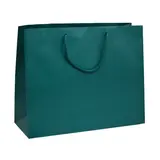 Sacs pelliculés à l'italienne bleu wendy mat - Grand Modèle - Sacs pelliculés poignées cordelette