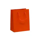 Sacs pelliculés orange passion mat - Petit Modèle - Sacs pelliculés poignées cordelette