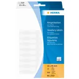 Étiquette bijouterie adhésive permanente 10 x 49 mm Herma 2510 - Blanc - Paquet de 600