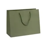 Sacs pelliculés à l'italienne vert tilleul mat - Petit Modèle - Sacs pelliculés poignées cordelette