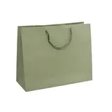 Sacs pelliculés à l'italienne vert tilleul mat - Grand Modèle - Sacs pelliculés poignées cordelette