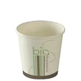 Gobelet expresso 10 cl ø 6,2 x 6,3 cm - Gobelet carton - Gobelet café - Blanc / Bio - Lot de 50 - Gobelets carton, Gobelets café