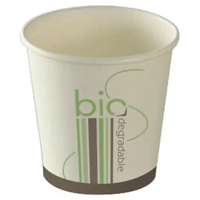 Gobelet boisson chaude 18 cl ø 7 x 7,2 cm - Gobelet carton - Gobelet café - Blanc / Bio - Lot de 50 - Gobelets carton, Gobelets café