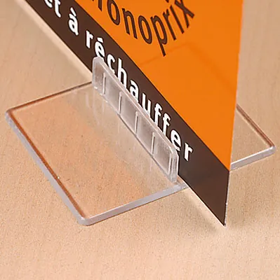 Support affichette droit à poser - Porte-étiquettes à poser-2