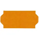 Étiquette orange fluo 26 x 12 mm adhésive pour étiqueteuse - 10 rouleaux de 1500 - Étiquettes pour étiqueteuses