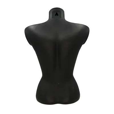 Buste femme plastique H 60 cm - Torse femme - Noir - Bustes mannequins femmes-3