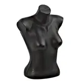 Buste femme plastique H 60 cm - Torse femme - Noir - Bustes mannequins femmes