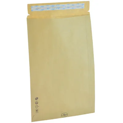 Pochette C4 kraft brun sans fenêtre La Couronne 229 x 324 mm 90g – Paquet de 50 - Enveloppes blanches, Enveloppes kraft-4