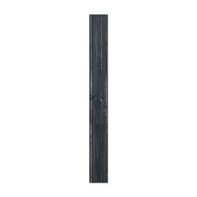 Latte de bois mural finition Noir charbonneux 10 x 180 cm - Lot de 5 - Ligne Tradition