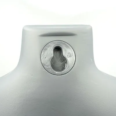 Buste homme plastique H 60 cm - Gris - Bustes mannequins hommes-4