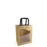Sacs kraft à fenêtre Delicatessen - Sacs kraft à fenêtre