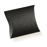Boîte berlingot carton texturé 17 x 13 x 4 cm - Noir - Pochette cadeau carton - Lot de 10