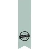 Étiquettes adhésives pour sacs Pour toi - Vert eau / Noir - L 35 x H 135 mm - Paquet de 200 - Etiquettes fête des pères, Bons cadeaux fête des pères