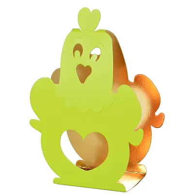 Façade carton poule vert anis pour sachet chocolat Pâques 14 x 20 cm - Emballage Pâques - Paquet de 50 - Sachets bonbon, Sachets confiserie