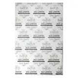 Papier ingraissable alimentaire 24 x 36 cm Blanc impression Noire - Papier paraffiné - Paquet de 1000 - Emballage snacking