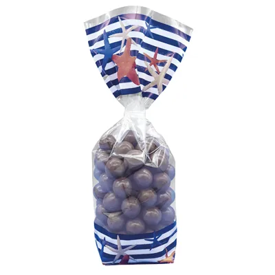 Sachet polypro fond carton thème marin 12 x 26 cm 35µ - Sachet confiserie - Sachet bonbons - Lot de 100 - Sachets bonbon, Sachets confiserie