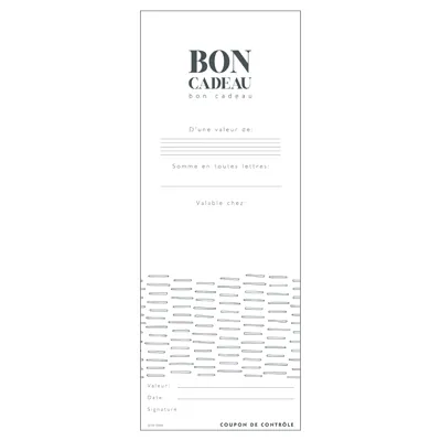 Bon cadeau brun / blanc 12 x 12 cm avec enveloppe - Bons cadeaux-3