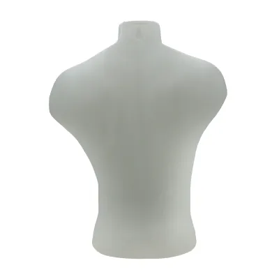 Buste homme plastique H 60 cm - Torse homme - Blanc - Bustes mannequins hommes-3