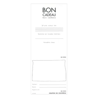 Bon cadeau kraft brun / noir 12 x 12 cm - Paquet de 12 - Bons cadeaux-3