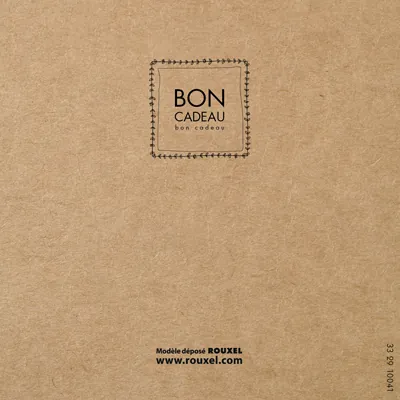 Bon cadeau kraft brun / noir 12 x 12 cm - Paquet de 12 - Bons cadeaux-4